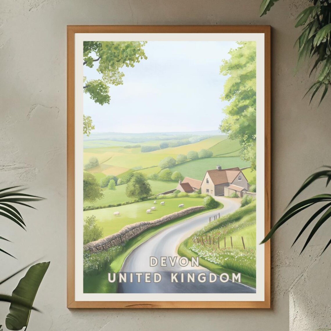 Devon England Poster, Countryside Landscape - Image 2