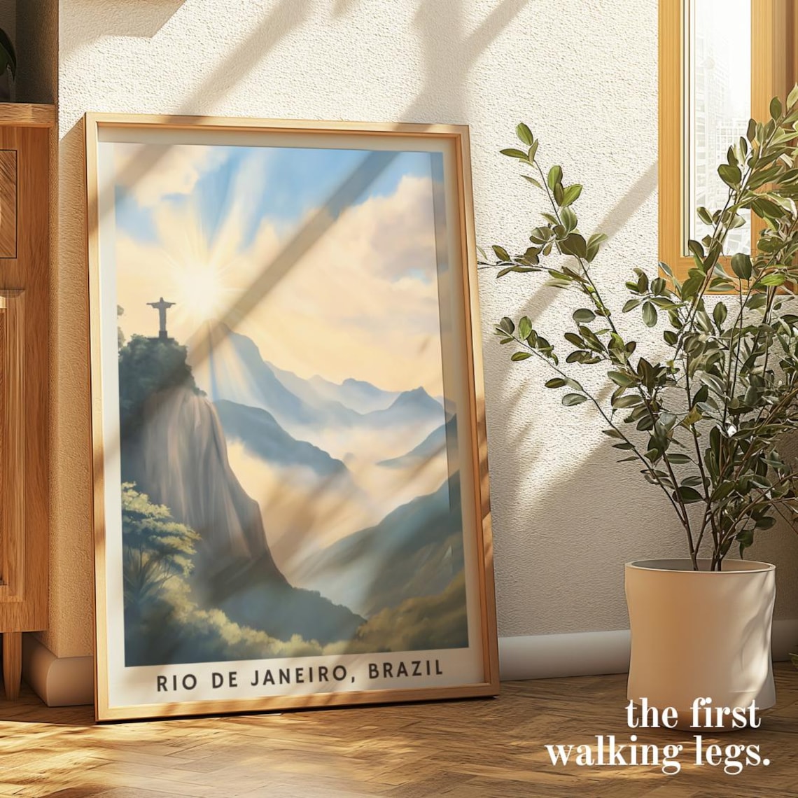 Rio De Janeiro Christ The Redeemer Sunrise Poster