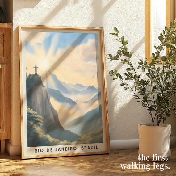 Rio De Janeiro Christ The Redeemer Sunrise Poster