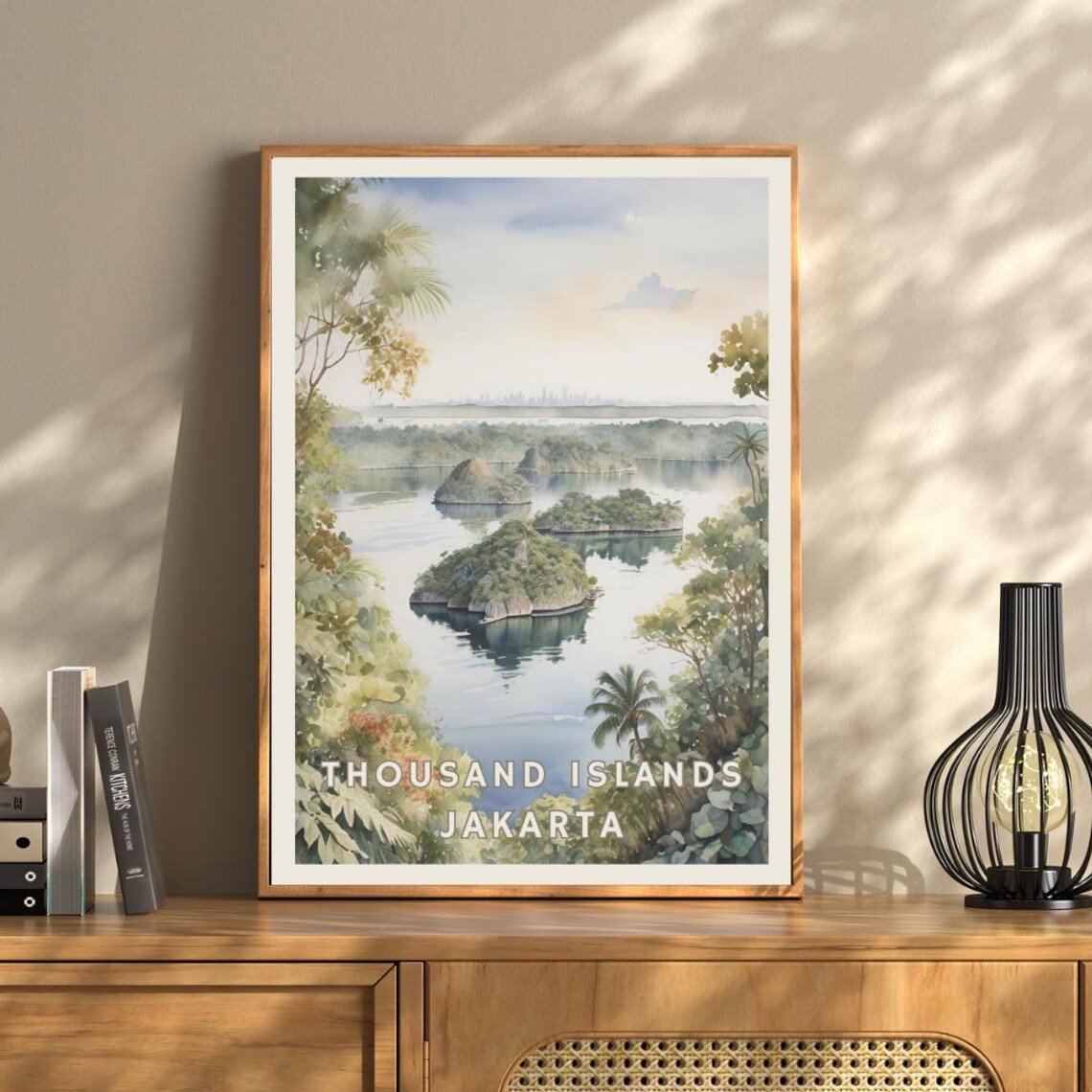 Thousand Islands Jakarta Travel Poster, Tropical Nature - Image 2