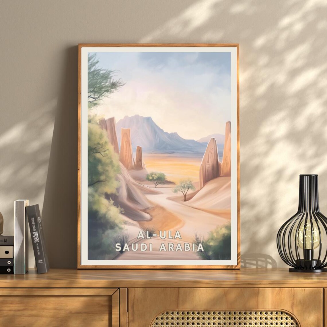 Al Ula Saudi Arabia Travel Poster, Desert Landscape - Image 3