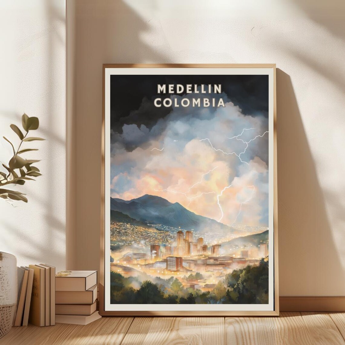 Medellin Colombia Skyline, Modern Cityscape Poster - Image 2