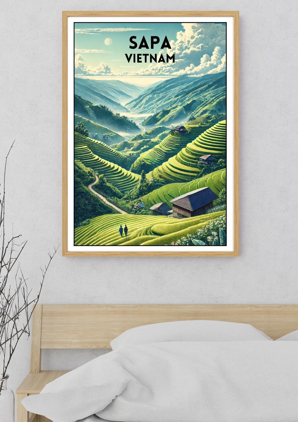 Sapa Vietnam Travel Poster, Modern Home Decor - Image 5
