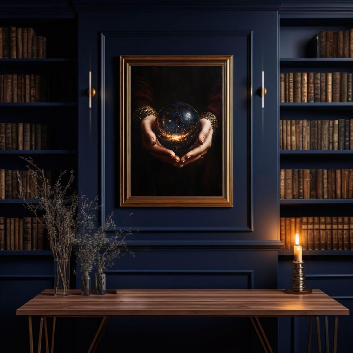 Crystal Ball Witch Fortune Teller Art Print - Image 2