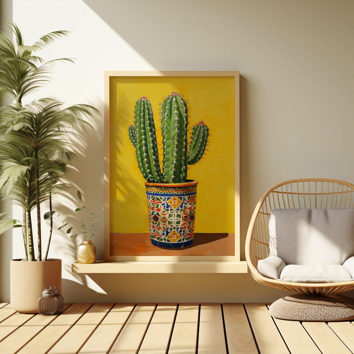 Cactus Poster, Moody Watercolor Botanical Art Print - Image 2