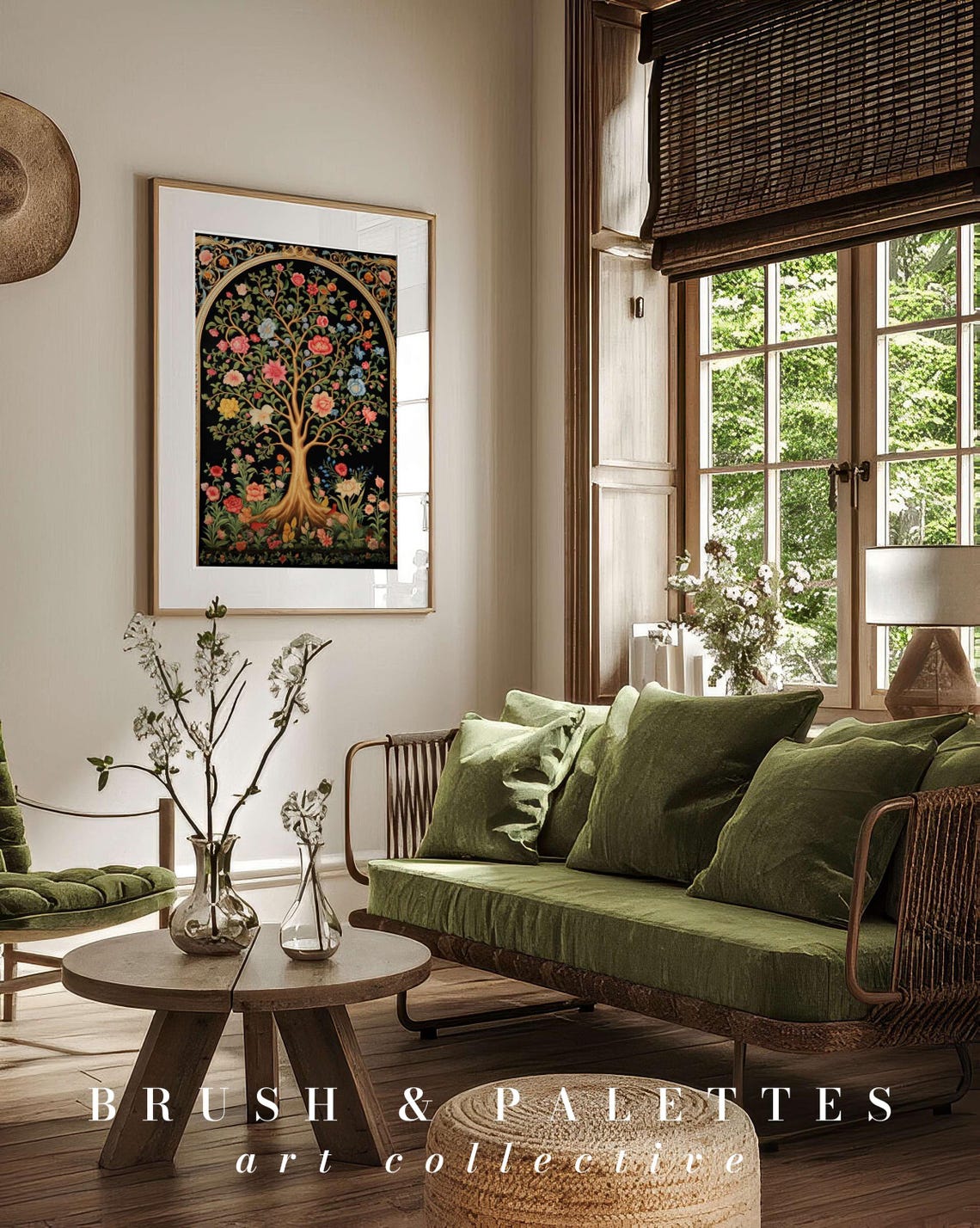 Tree Of Life Print, Vintage Mughal Floral Art Print - Image 2