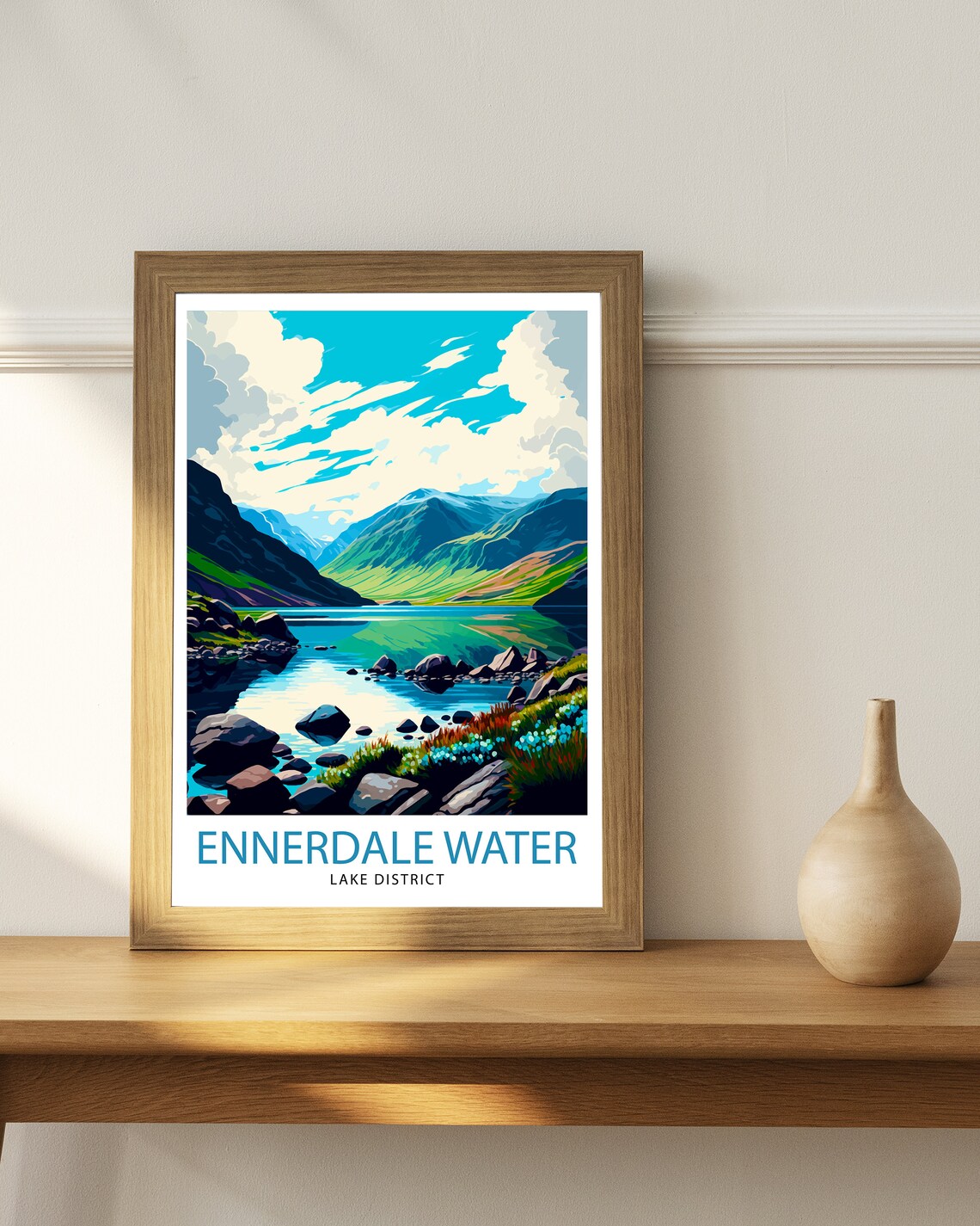 Ennerdale Water Lake District Travel Poster - Image 2