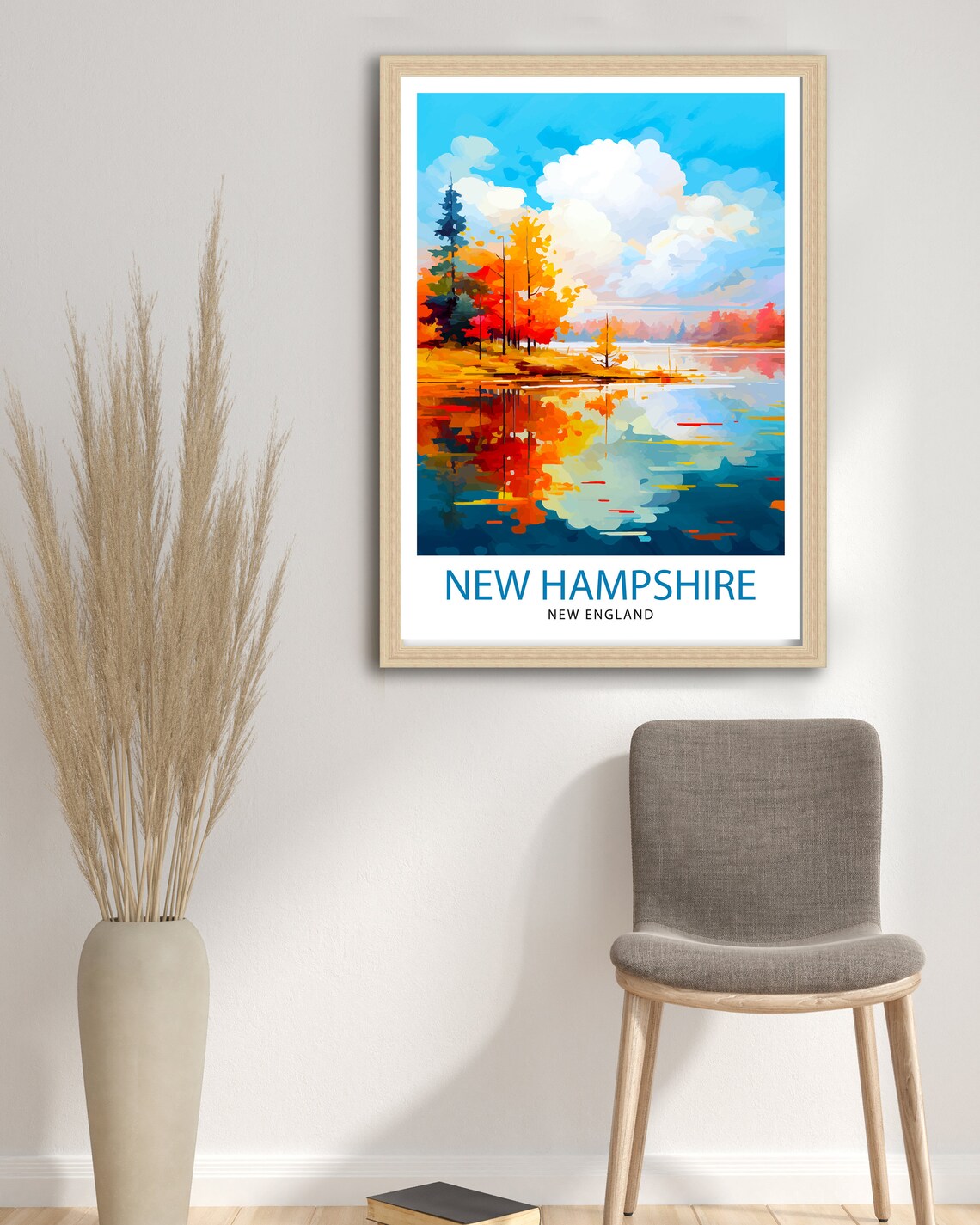 New Hampshire Travel Poster, USA Wall Decor - Image 2