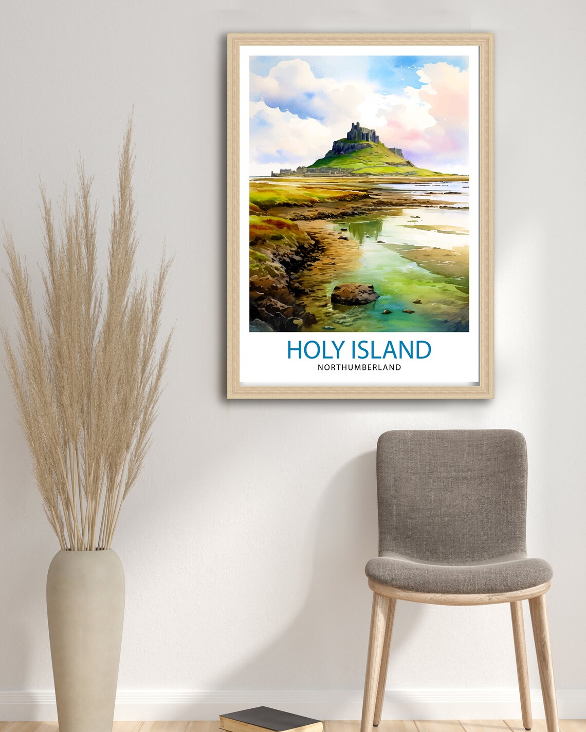 Holy Island Northumberland Travel Poster - Image 3