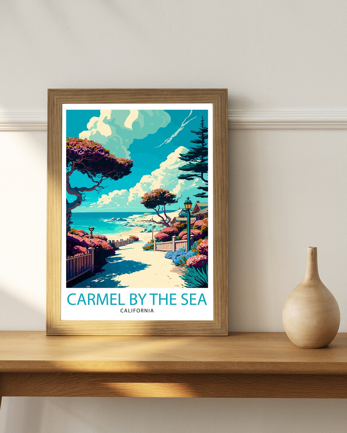 Carmel By The Sea, California Travel Poster - Image 2