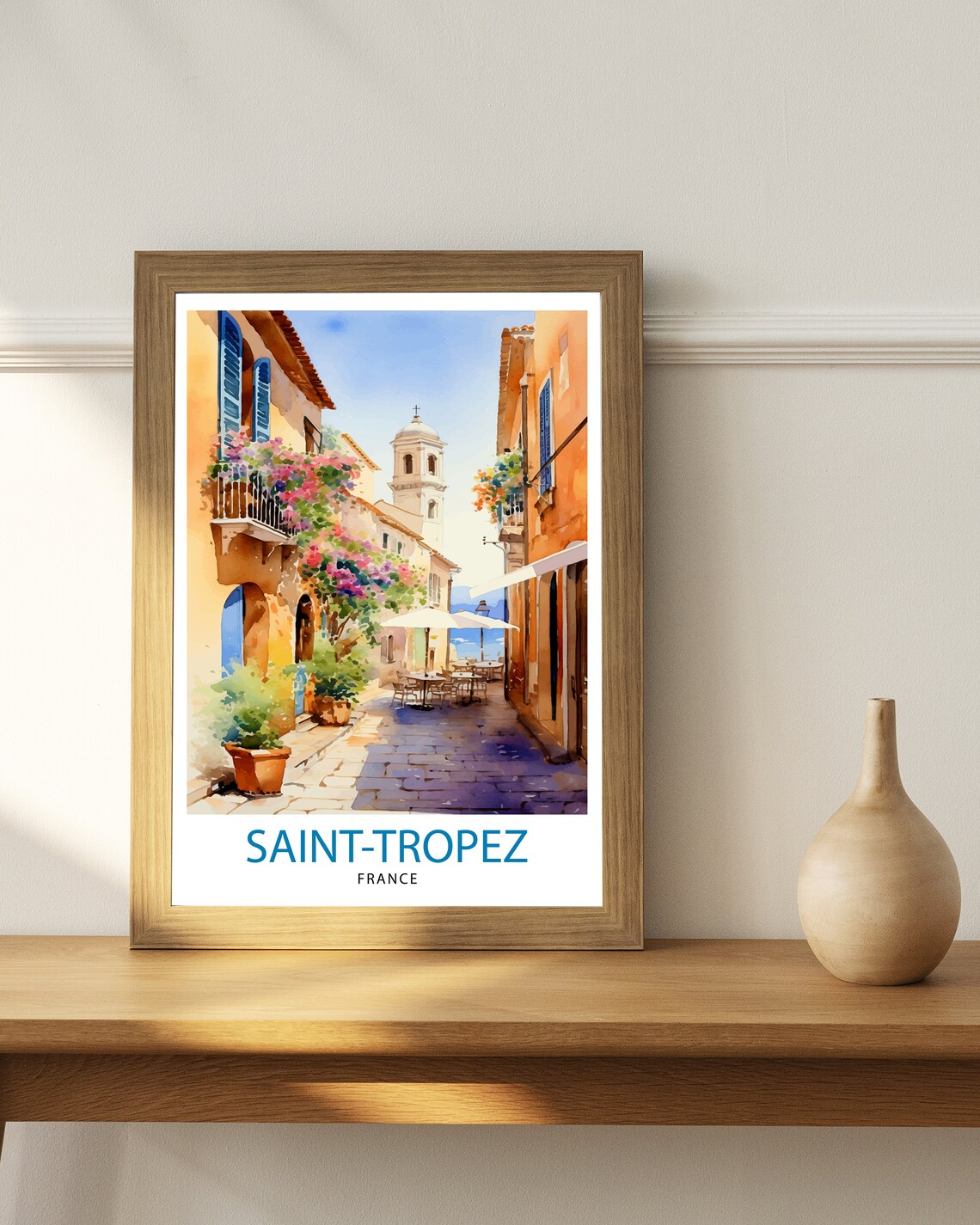 St Tropez France Travel Print St Tropez Wall Decor St Tropez Poster French Riviera Travel Prints St Tropez Art Print St Tropez - Image 3