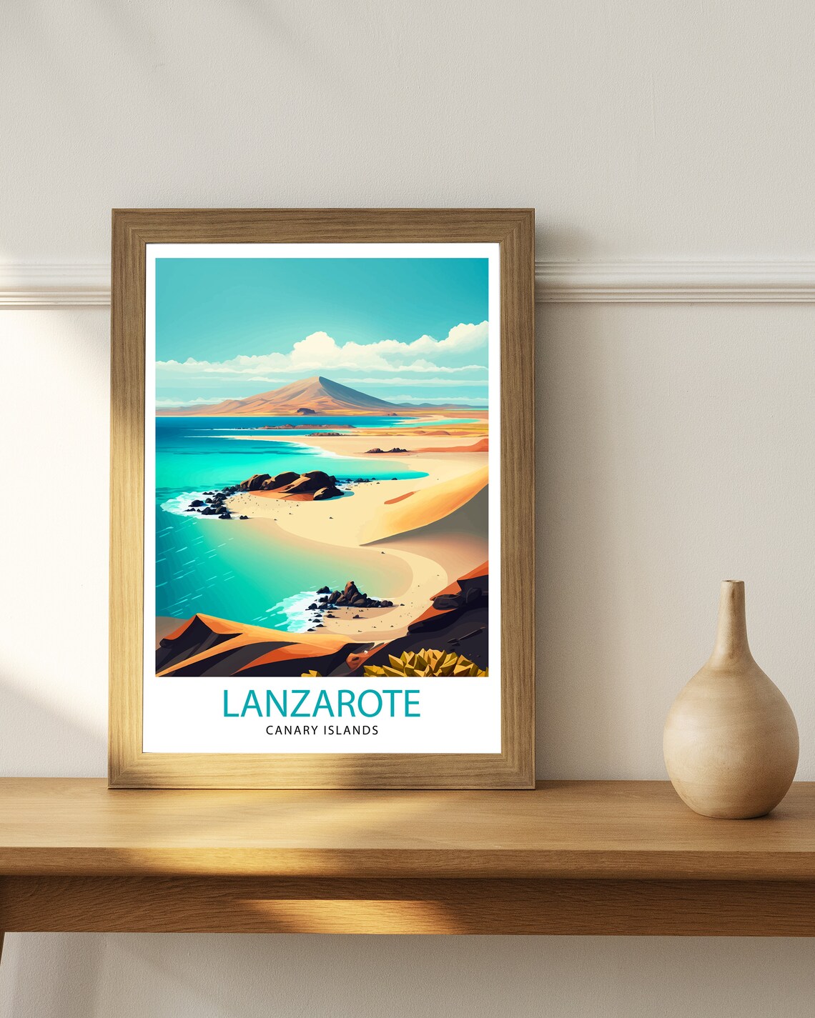 Lanzarote Travel Poster, Spain Wall Art Print - Image 3