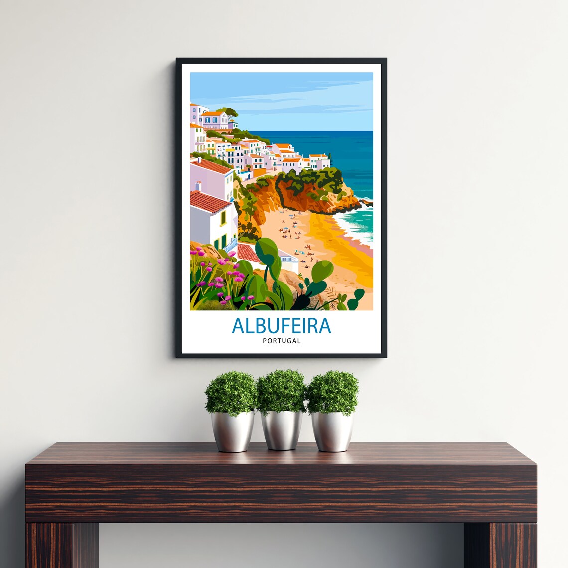 Albufeira Portugal Travel Poster, Europe Wall Decor - Image 3