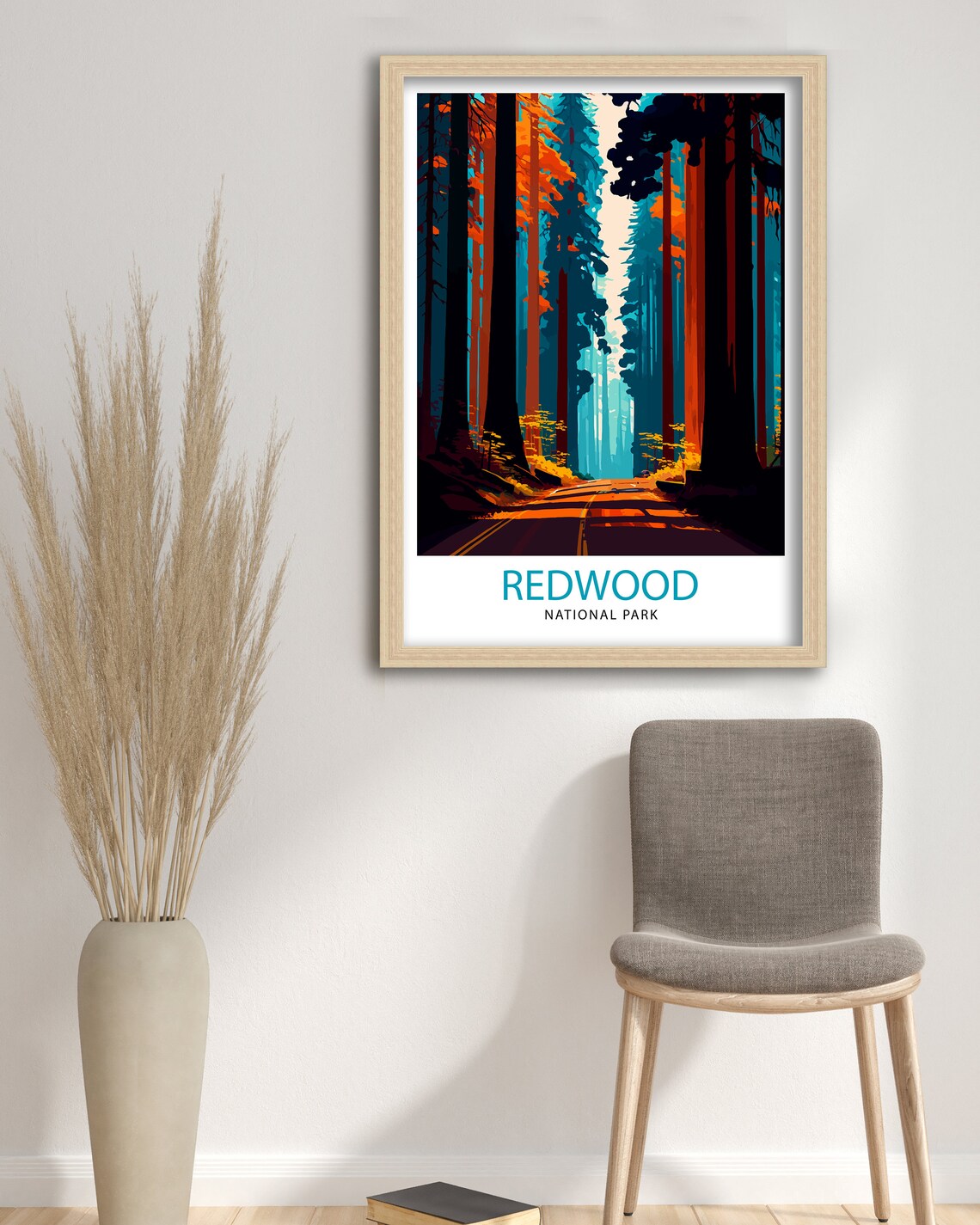 Redwood National Park California Travel Poster - Image 2