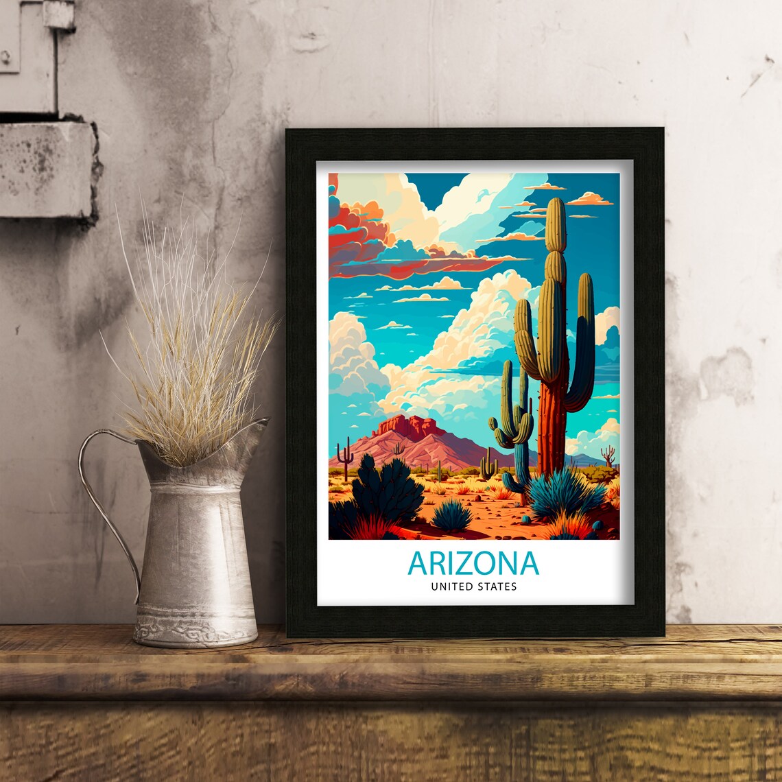 Arizona Travel Poster, Arizona Home Decor - Image 3