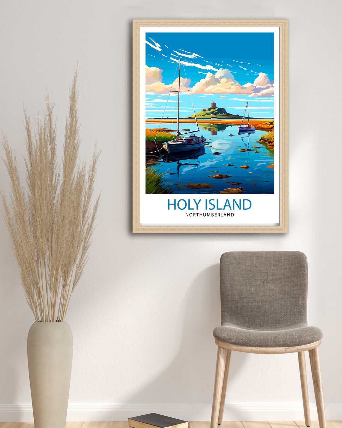 Holy Island, Northumberland Travel Poster - Image 3