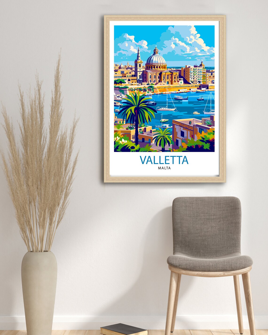 Valletta Malta Travel Poster, Malta Illustration - Image 2