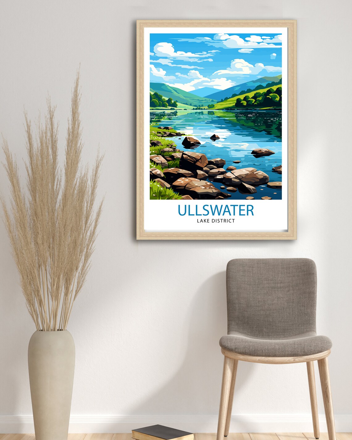Ullswater Lake District Travel Poster Gift For - Image 3