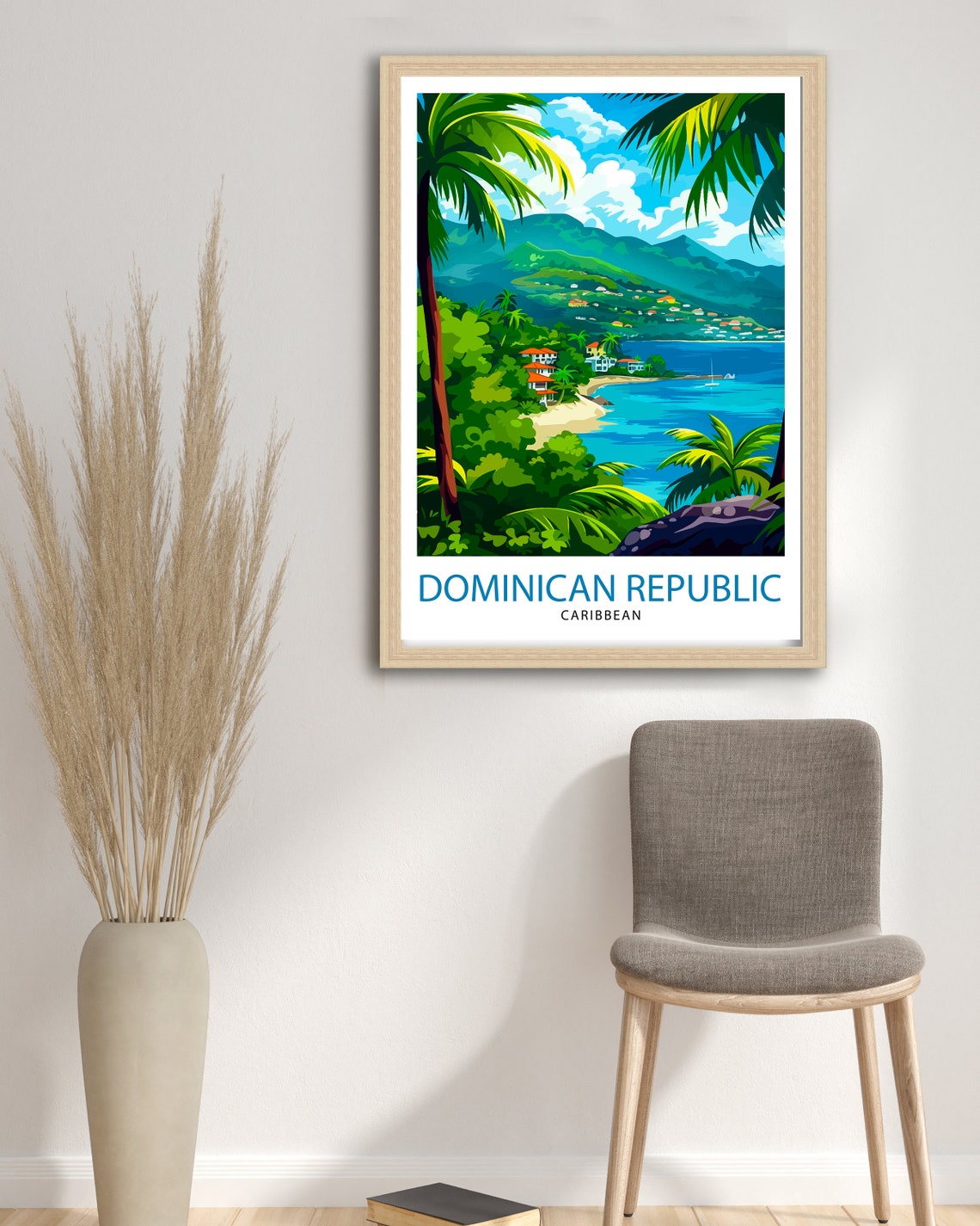 Dominican Republic Travel Print Dominican Republic Wall Art Dominican Republic Poster Caribbean Travel Decor Dominican Republic Souvenir - Image 2