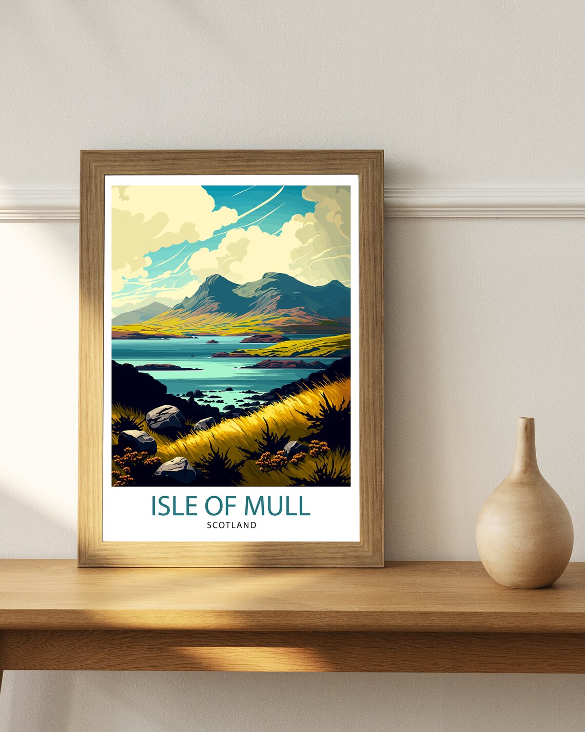 Isle Of Mull Scotland Travel Poster, Home Decor - Image 2