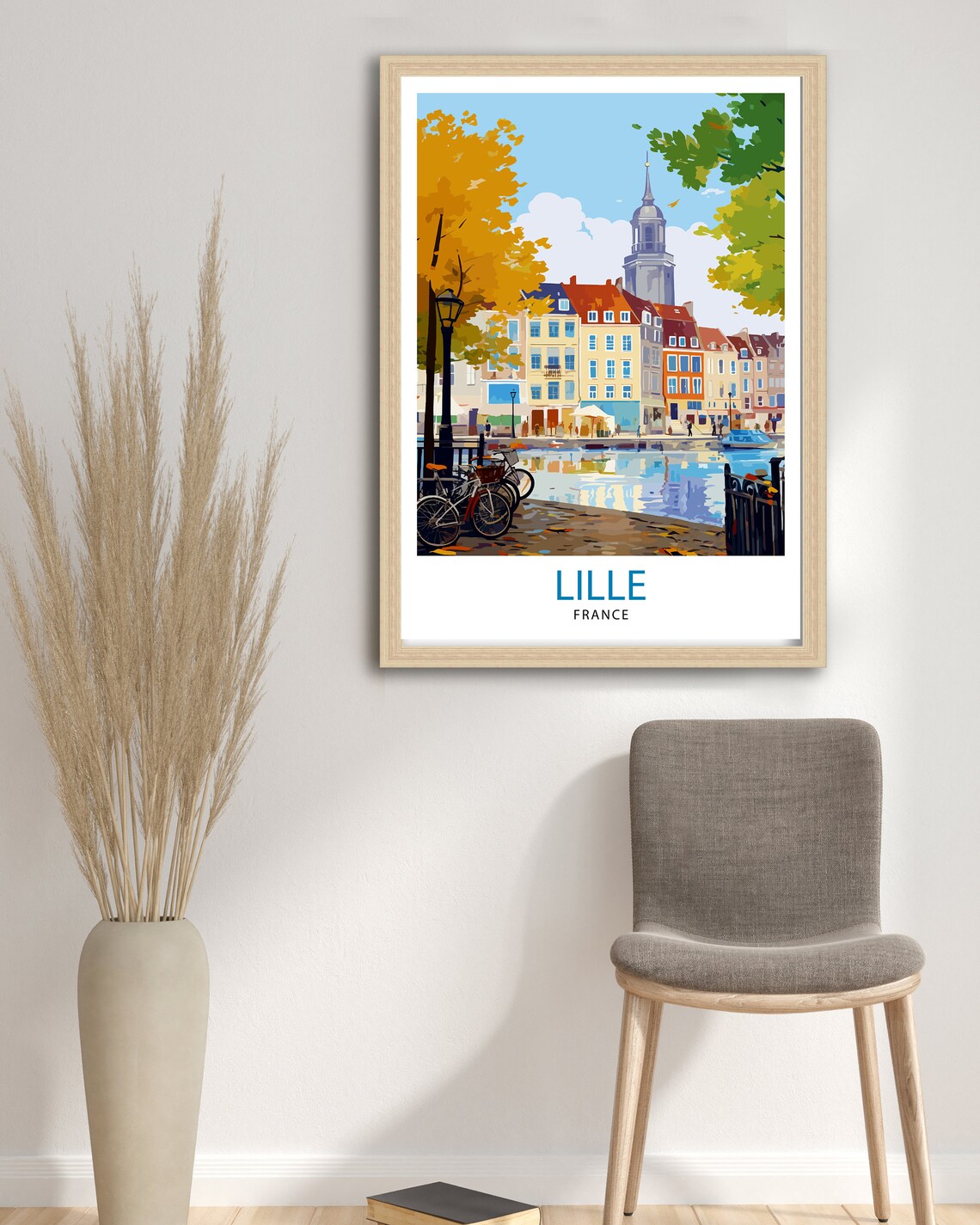 Lille France Travel Poster, European Wall Decor - Image 3