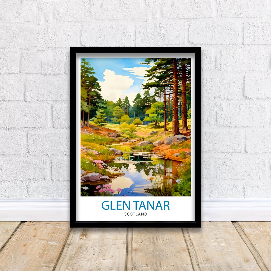 Glen Tanar Scotland Travel Poster, Wall Decor - Image 2