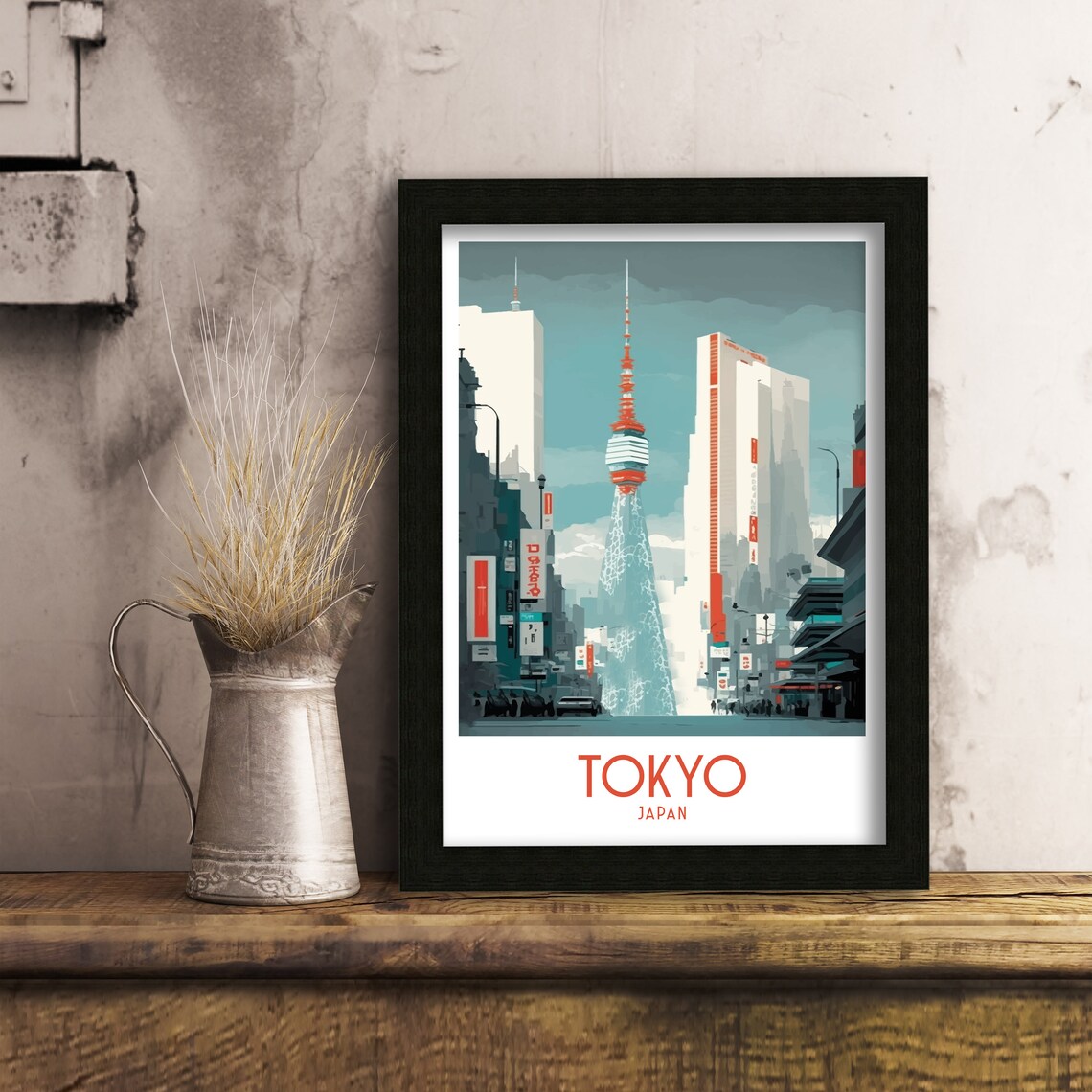 Tokyo Japan Travel Poster, City Skyline Home Decor - Image 3