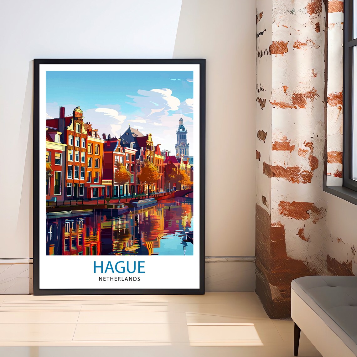 The Hague Netherlands Travel Poster, Place Print - Image 2