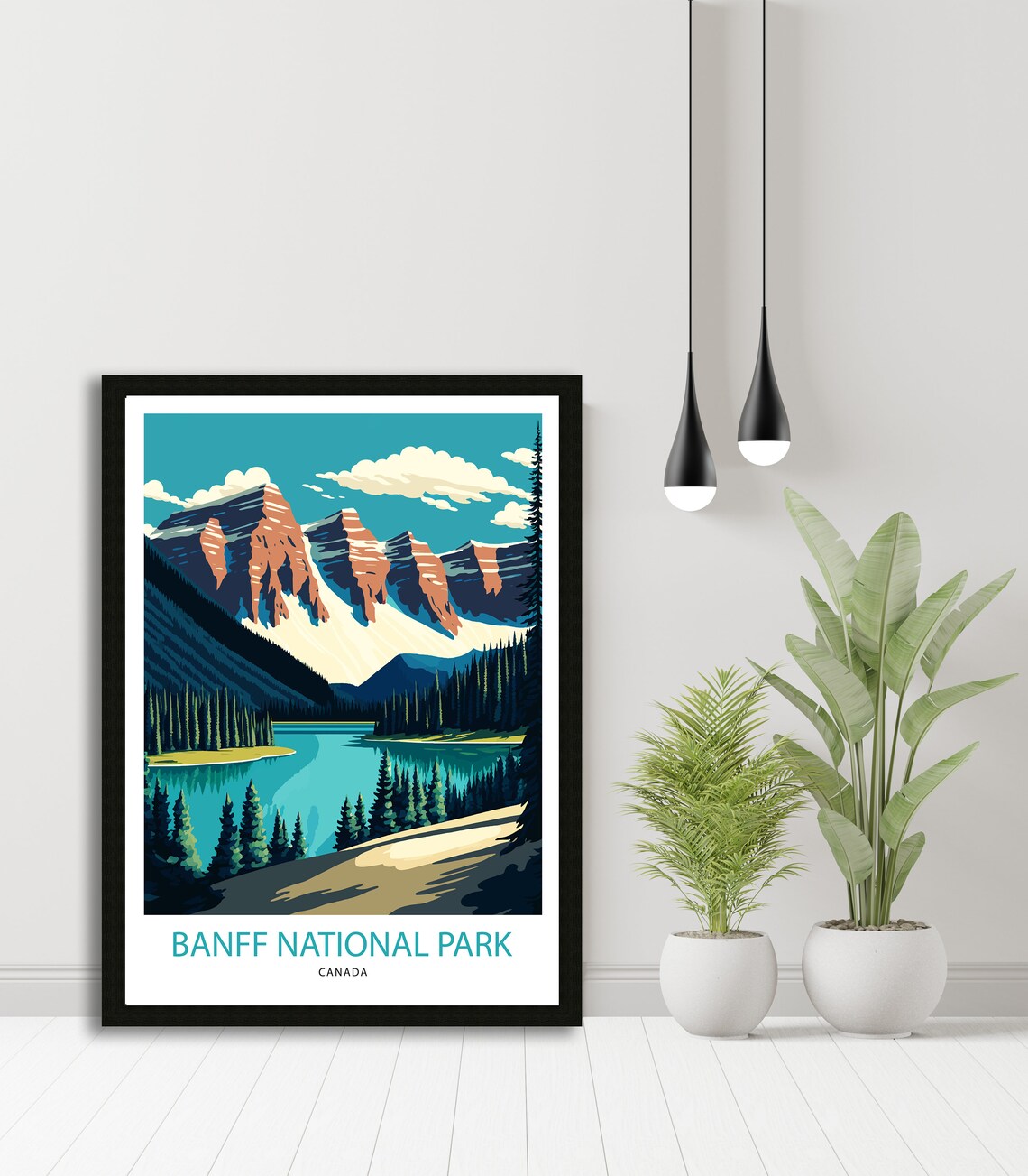Banff National Park Canada Travel Poster Art Print - Image 3