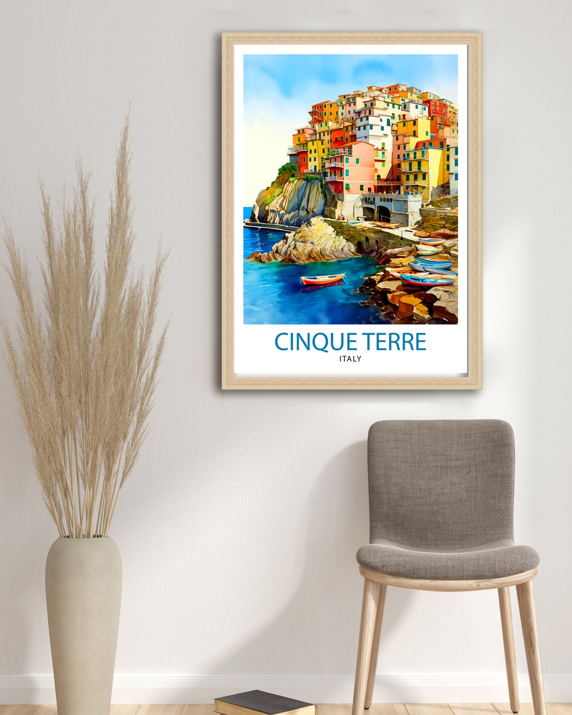 Cinque Terre Italy Travel Poster, Italy Home Decor - Image 3