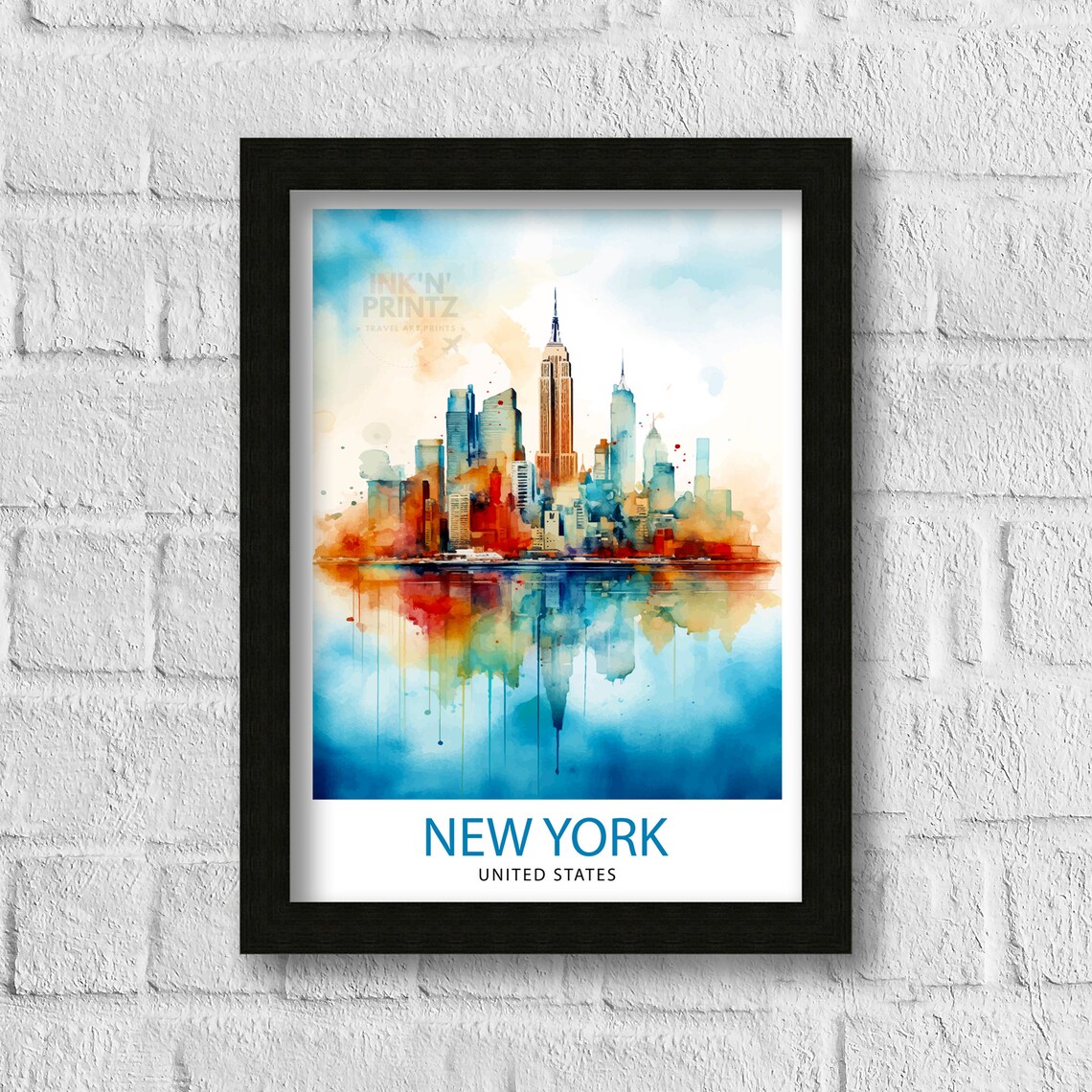 New York City Travel Print Gift For Home Decor Poster - Image 3