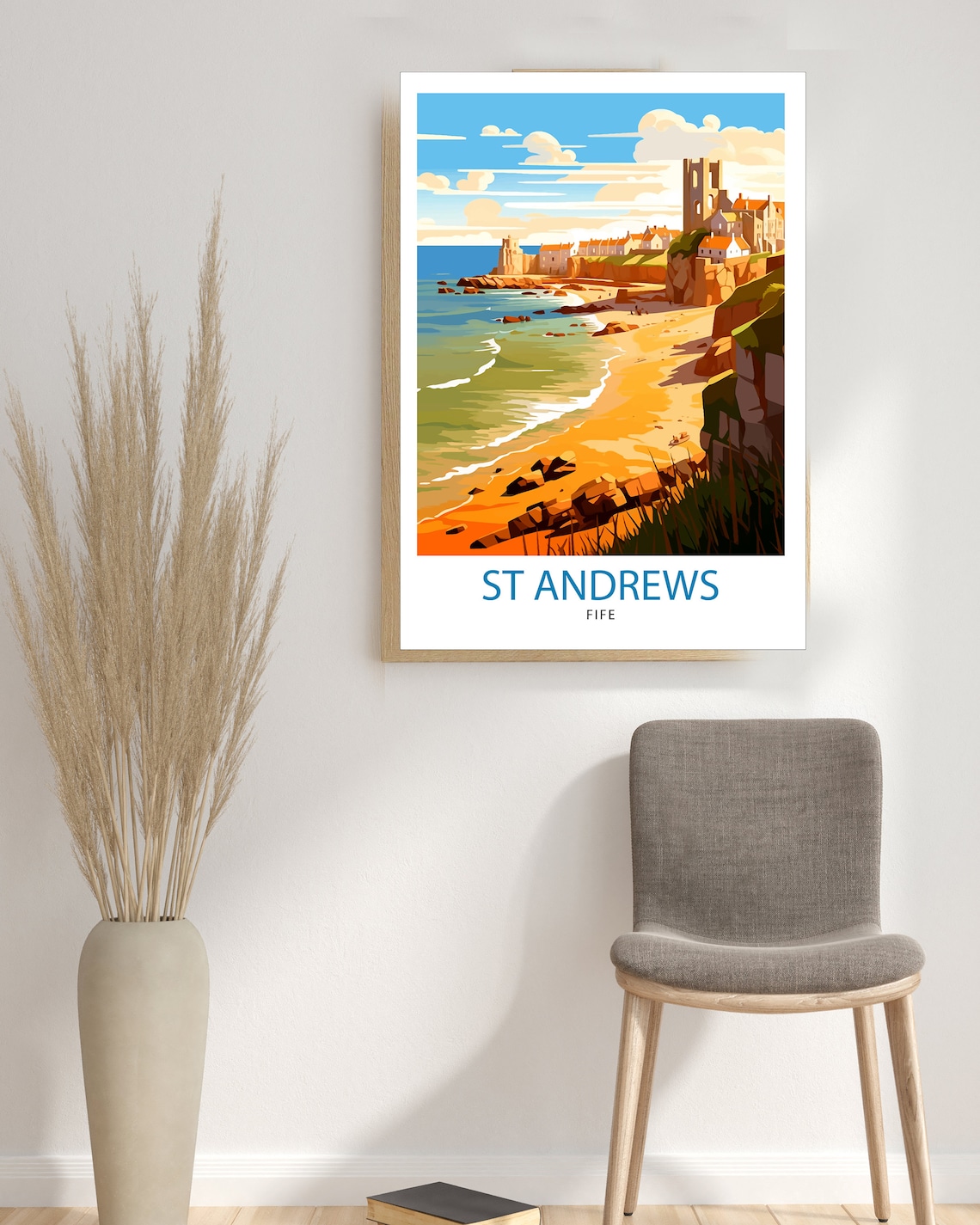 St Andrews Fife Travel Poster, Scotland Wall Decor - Image 3