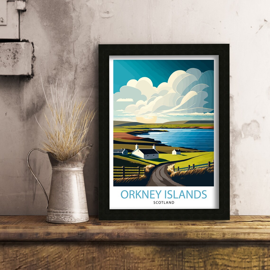 Orkney Islands Travel Poster, Scotland Travel Art - Image 3
