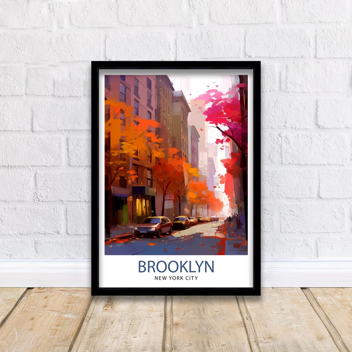 Brooklyn New York City Travel Poster, Brooklyn Decor - Image 2