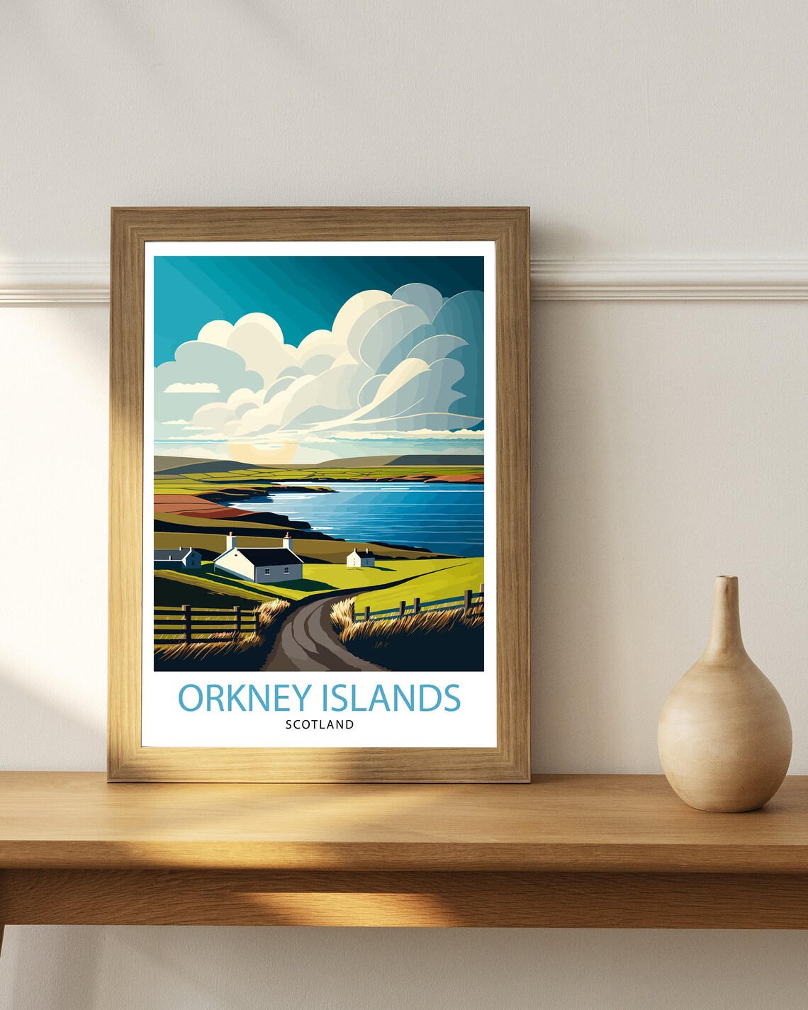 Orkney Islands Travel Poster, Scotland Travel Art - Image 2