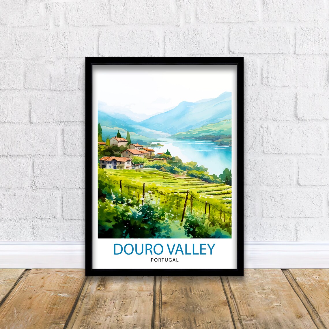 Douro Valley Portugal Art Print, Wine Region Decor