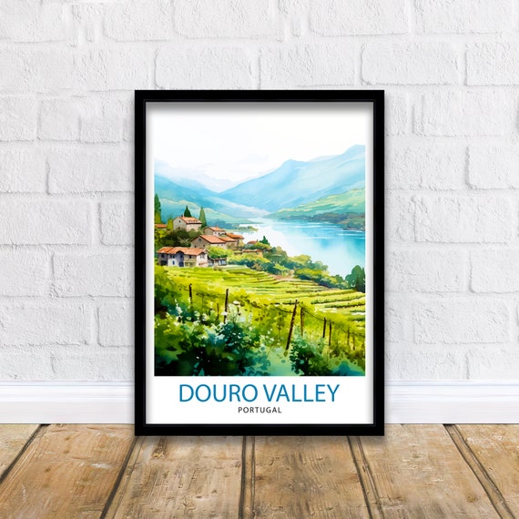 Douro Valley Portugal Art Print, Wine Region Decor