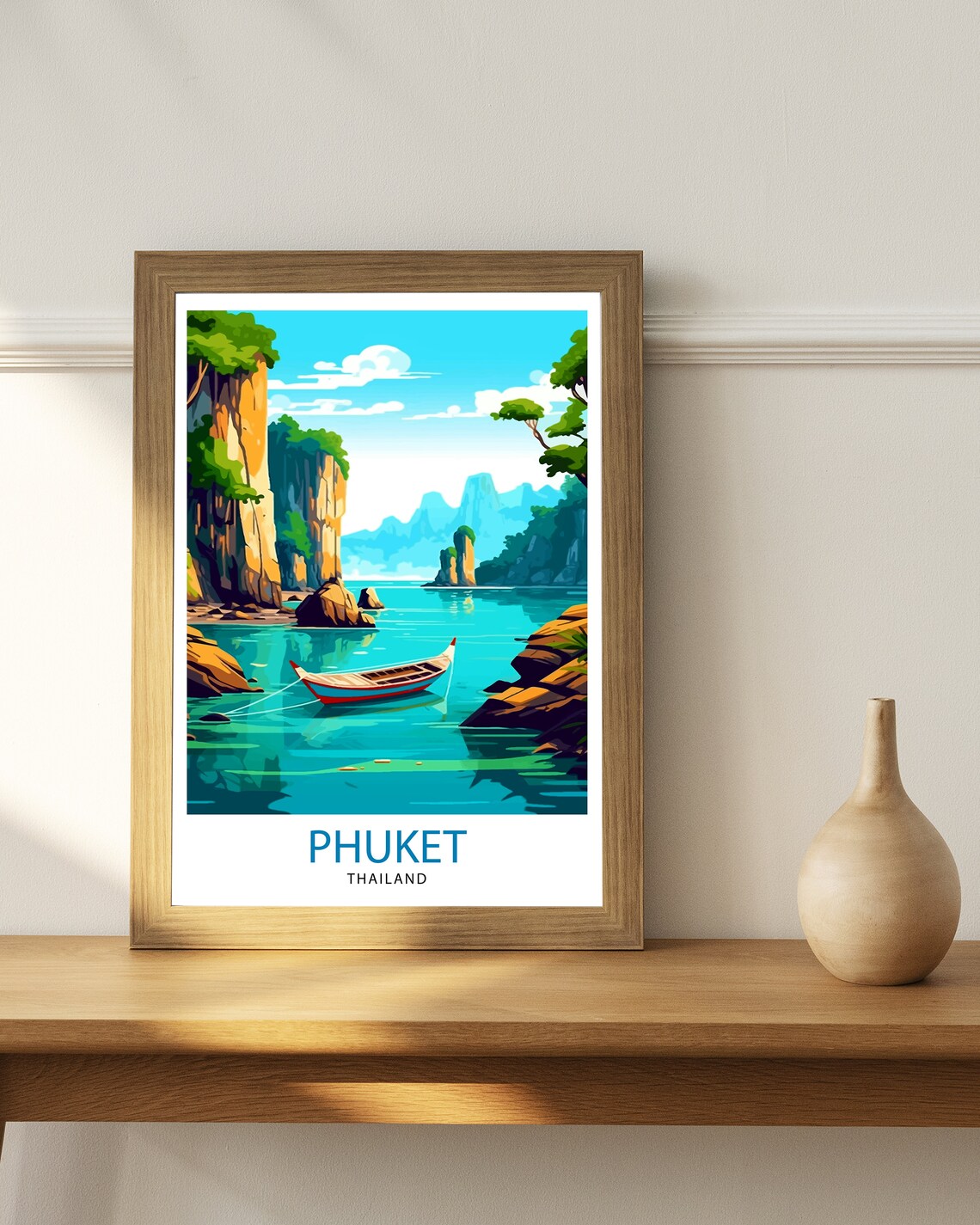 Phuket Thailand Travel Poster, Tropical Paradise Decor - Image 2