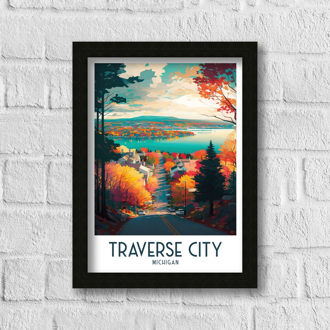 Michigan Travel Poster, Michigan Art Print - Image 3