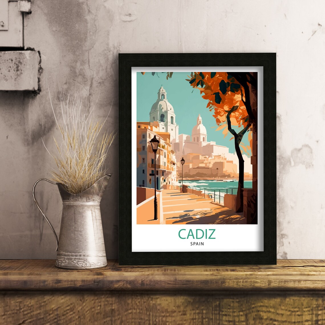 Cadiz Spain Travel Poster, Europe Wall Decor - Image 3