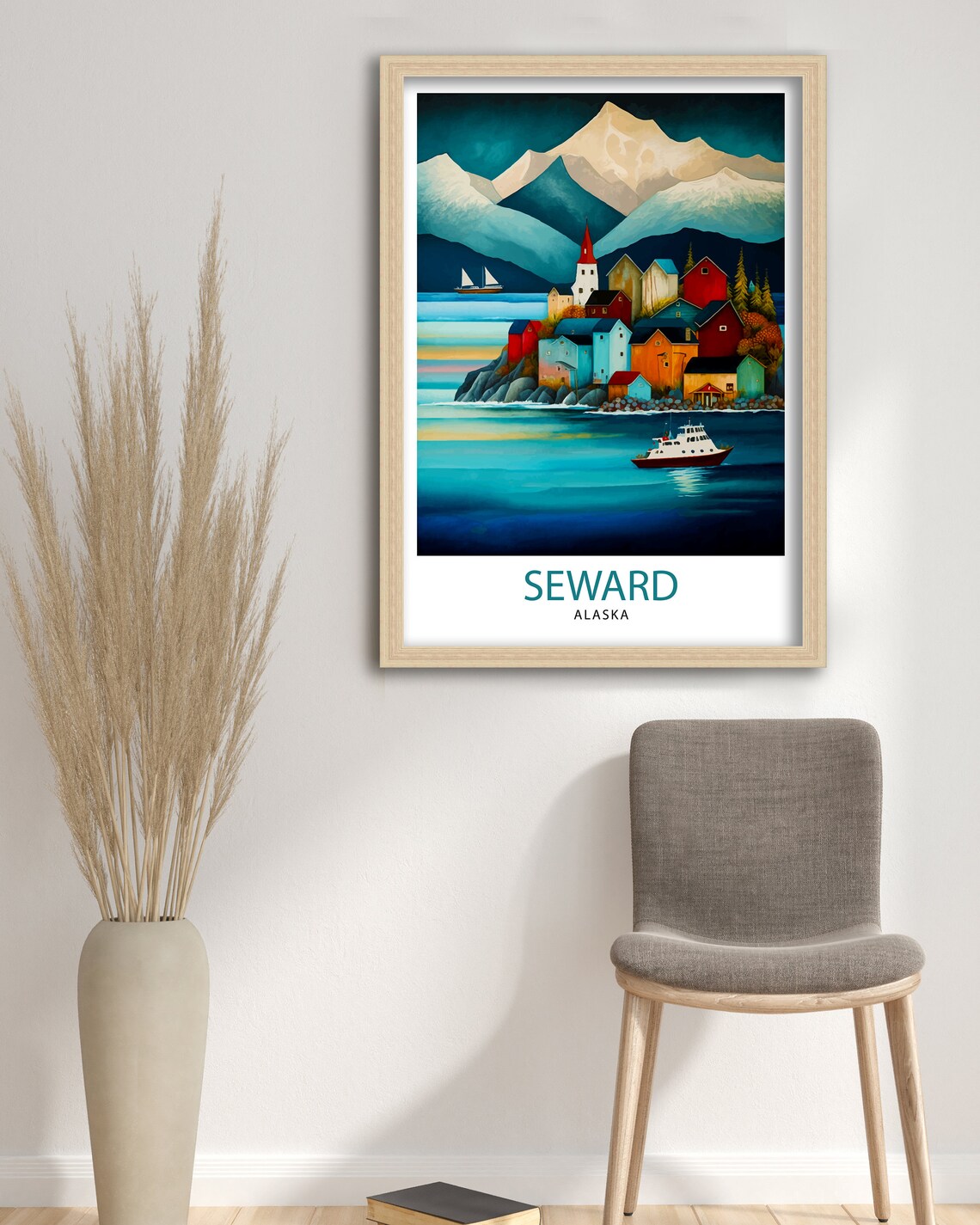 Seward Alaska Travel Poster, Home Decor Print - Image 3