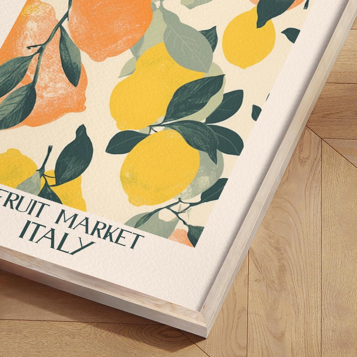 Fruit Market Italy Vintage Citrus Lemon Orange Kitchen Poster - Image 2