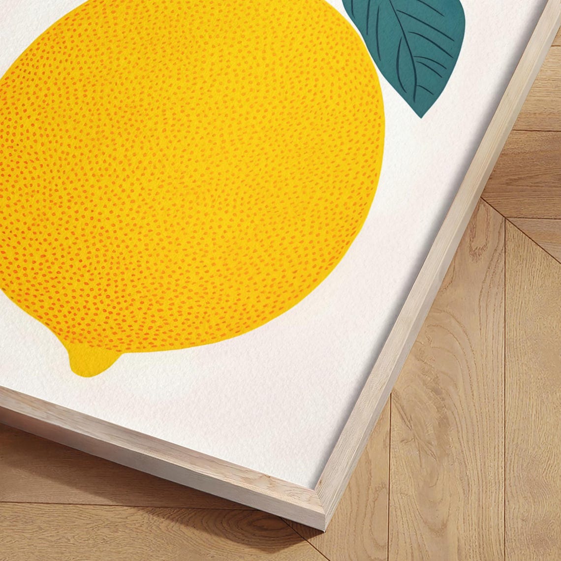 Giant Lemon Citrus Fruit Kitchen Illustration Vintage Poster - Image 2