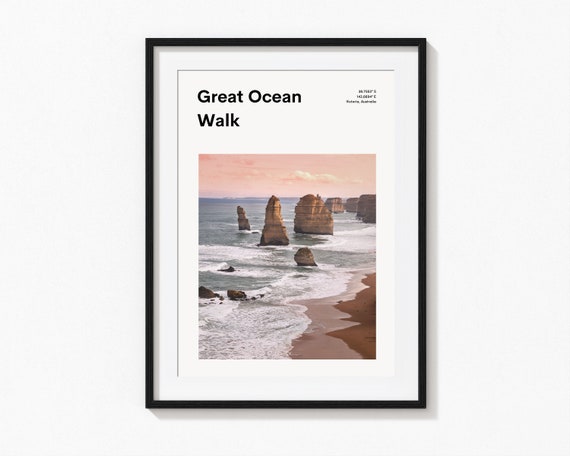 Great Ocean Walk Poster Victoria Australia Twelve Apostles Cliffs