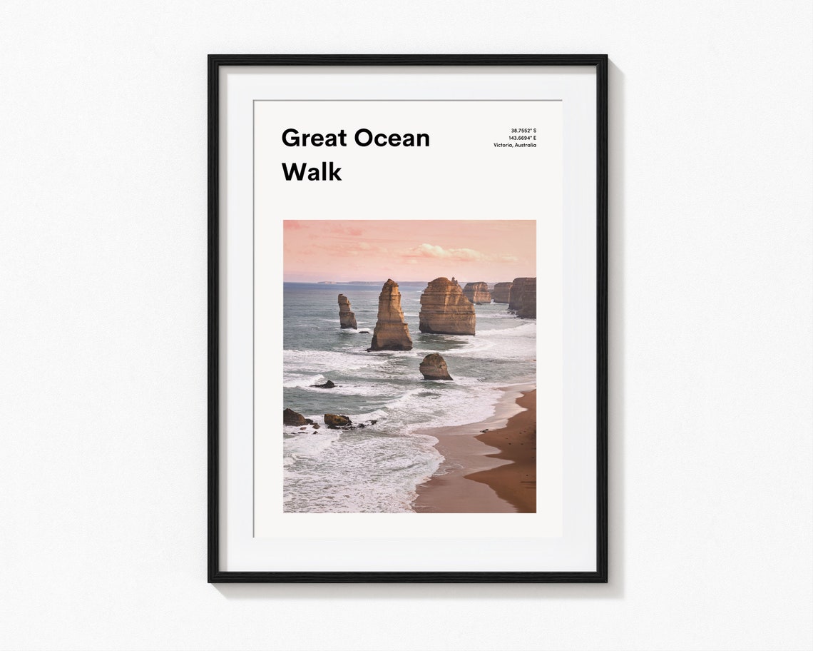Great Ocean Walk Poster Victoria Australia Twelve Apostles Cliffs