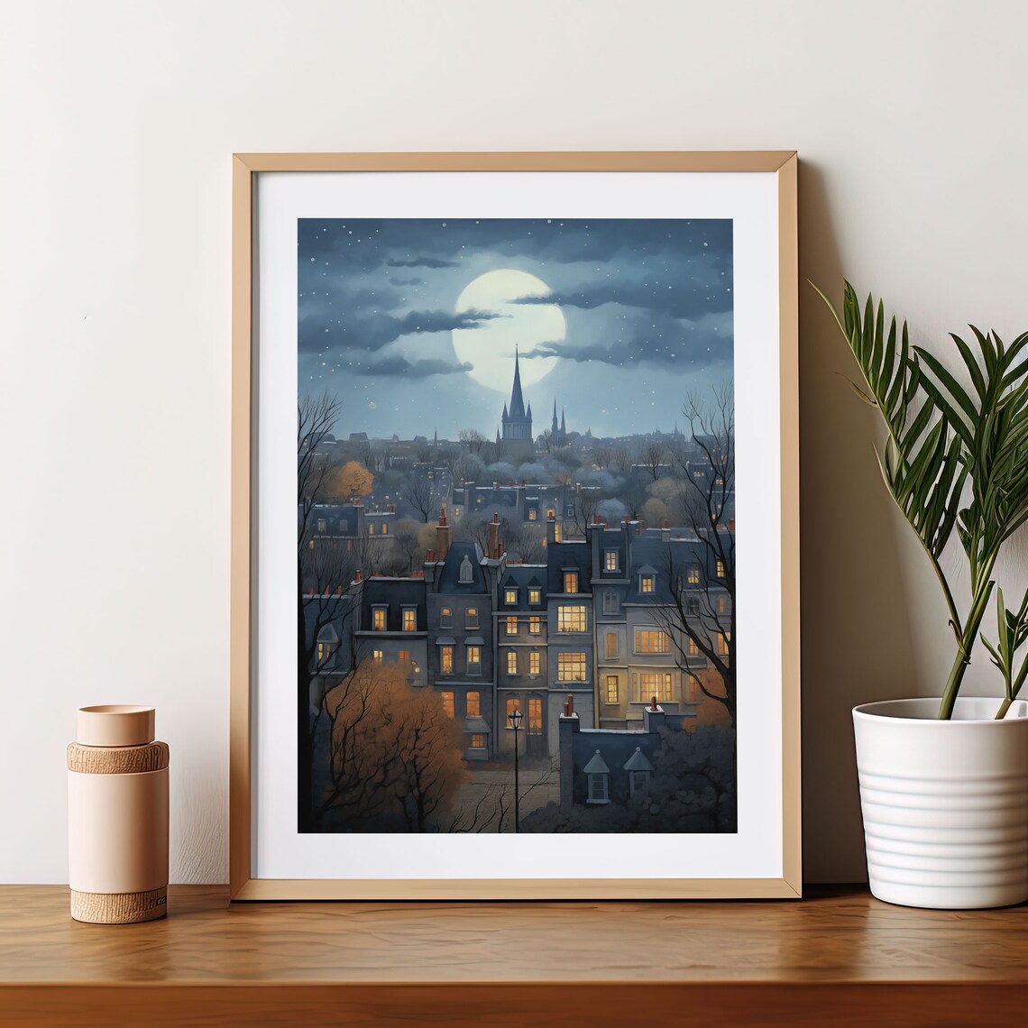 Boston Watercolor Art Print, Beacon Hill Travel Poster