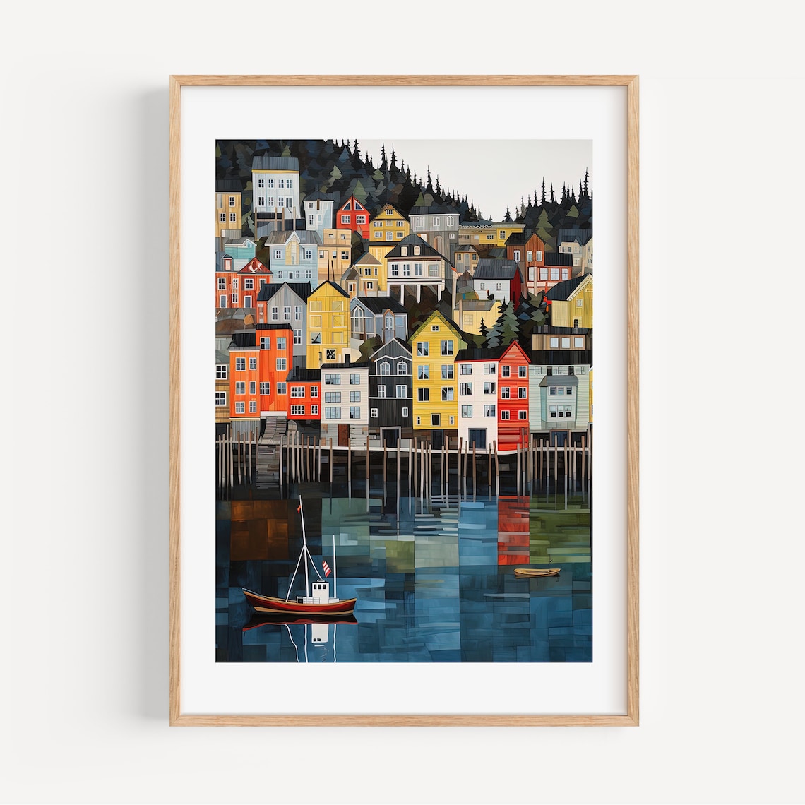 Ketchikan Alaska Watercolor Travel Poster