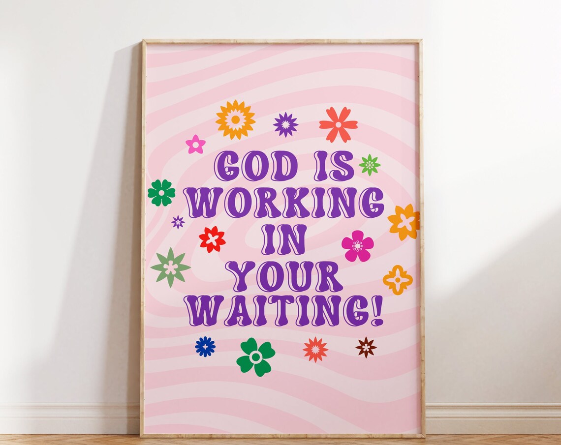 Retro Christian Wall Art, Bible Verse Poster Print - Image 5