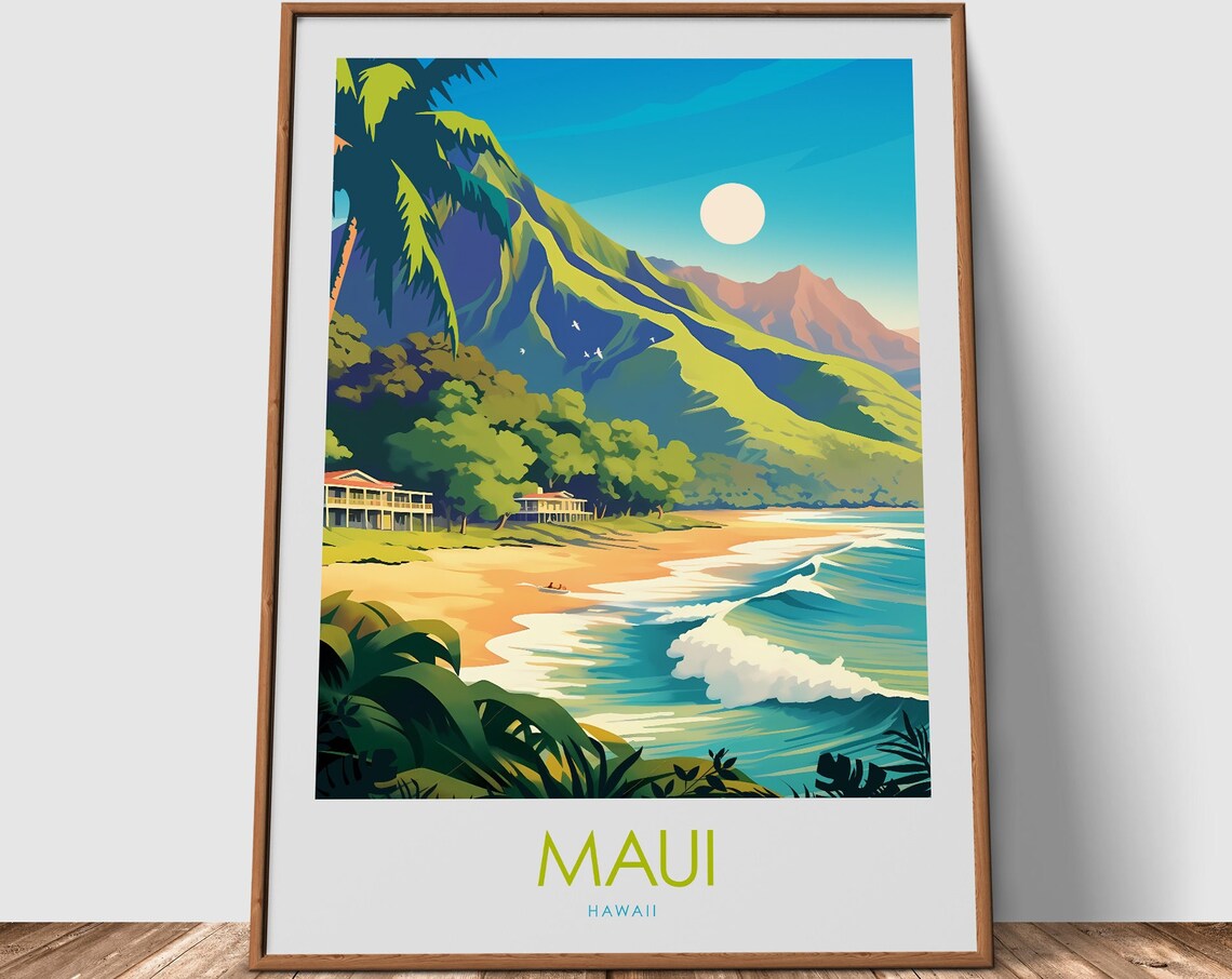 Maui Travel Gift Poster Print - Image 2