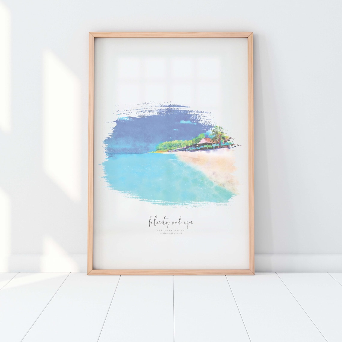 Winter Wedding Venue Illustration, Watercolor Art Print - Image 2